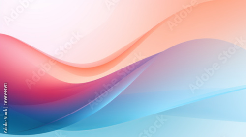 Abstract background with glowing wavy lines in blue and red colors. Digital technology rhythm wave line poster wallpaper