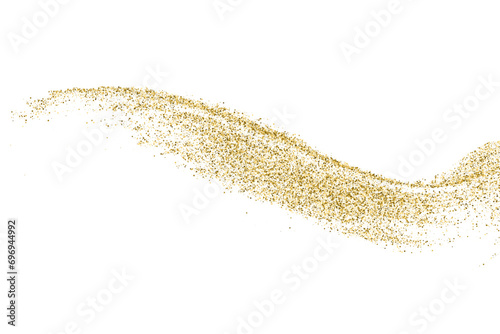 Gold Vector Texture Pattern on White Background. Light Golden Confetti. Yellow Illustration Backdrop. Design Element.	
