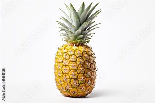 Fresh and juicy pineapple isolated on white background high quality and detailed for advertising