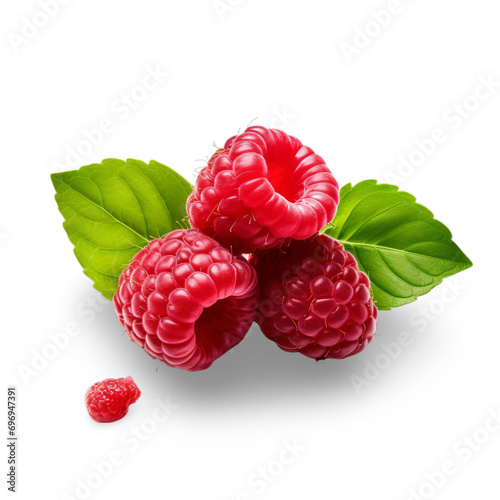 Raspberry isolated on Transparent background