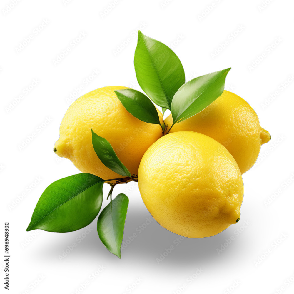 lemon isolated a transparent background 
