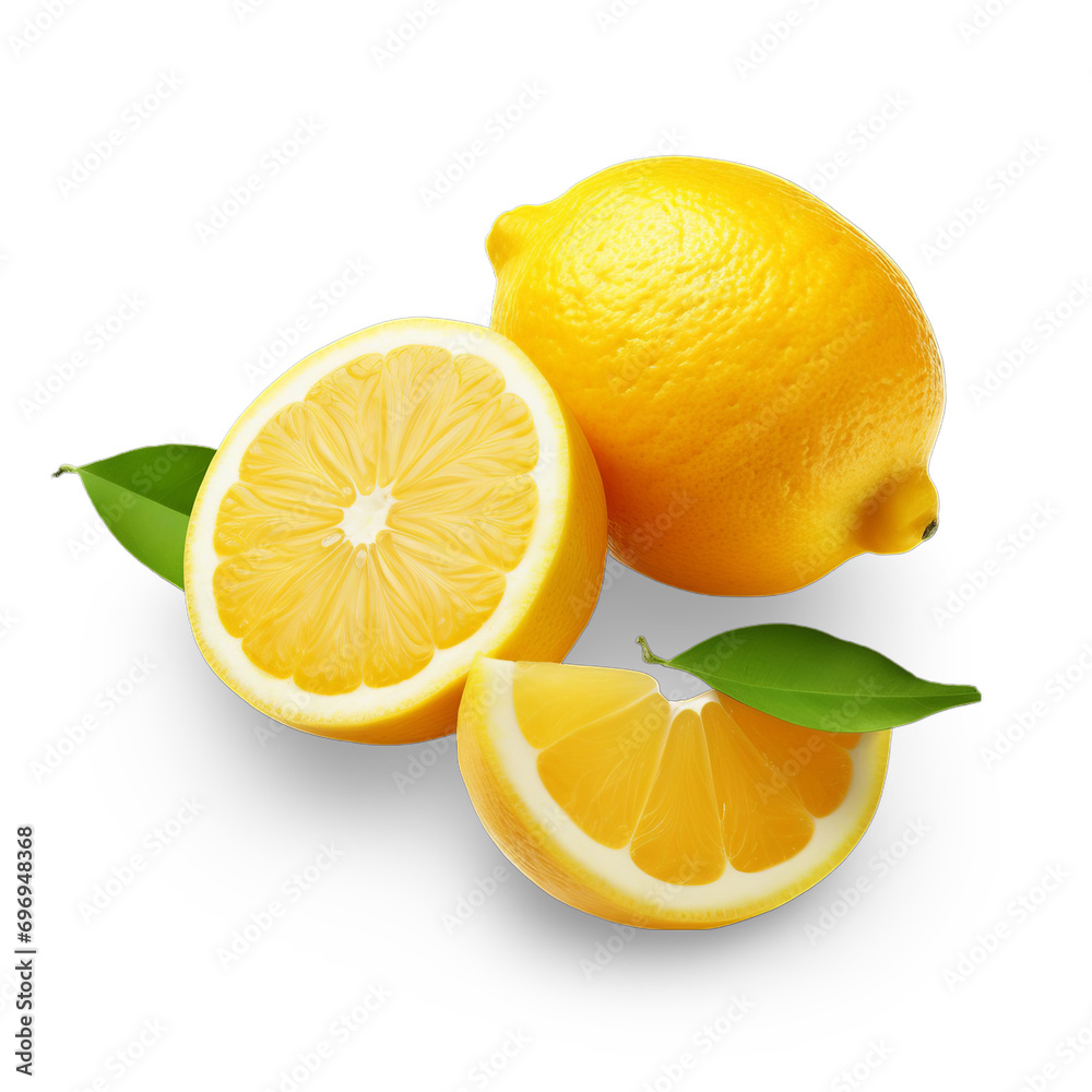 lemon isolated a transparent background 