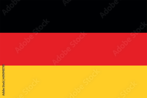 German flag. Germany Day. Vector illustration 