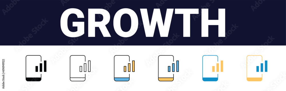 Profit Streak: Streamlined Revenue Outline Icon from Crowdfunding Icons Collection, Tailored for Pixel-Perfect Web Design, Apps, Software, Print Usage in UI/UX, arrow, chart, diagram, economy, finance