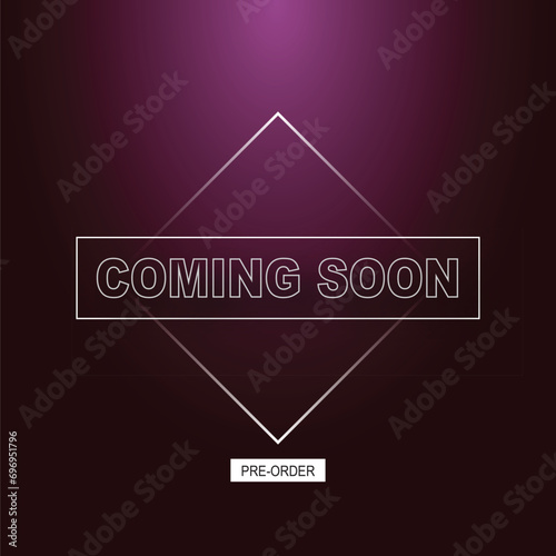Coming soon banner background.