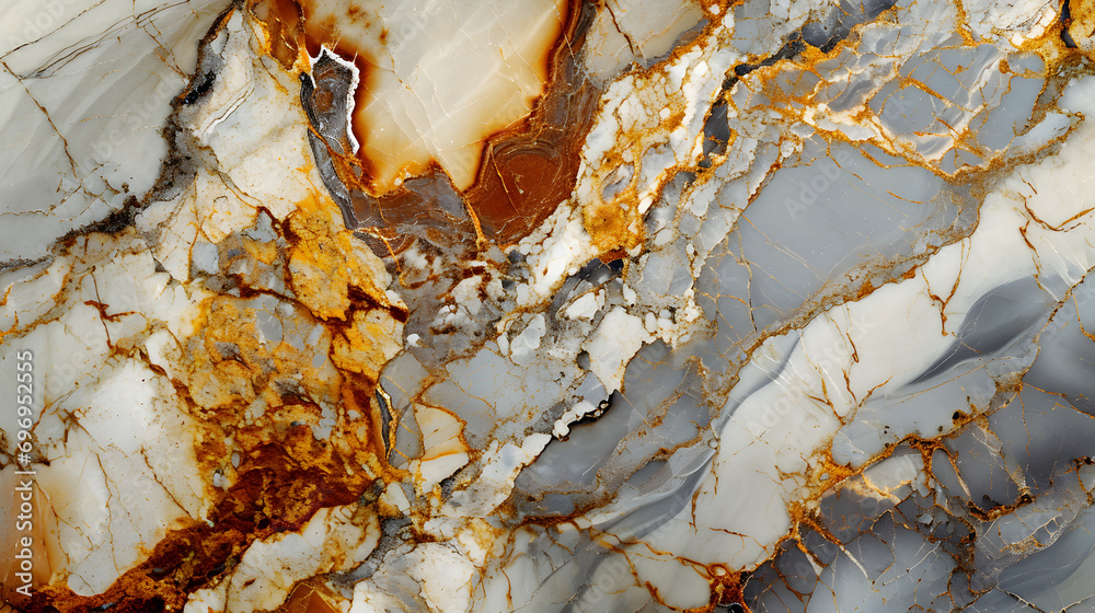 White gold marble texture background design generativ ai