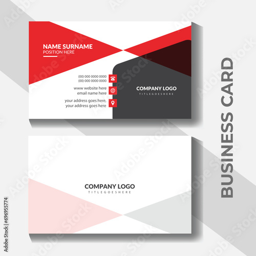 Medical visiting card or modern concept medical business card.