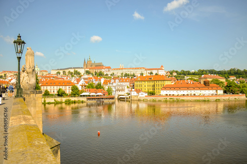Charles bridge and Prague castle