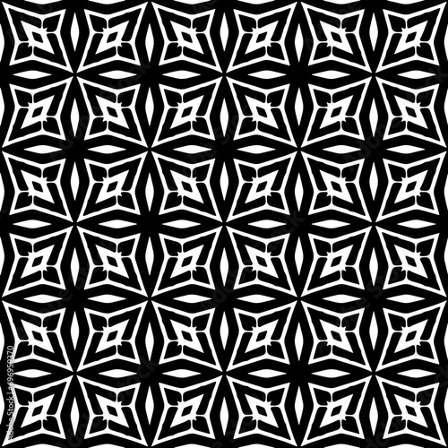 Abstract Shapes. Abstract Background Design. Vector Seamless Black and White Pattern.Simple repeat pattern design.