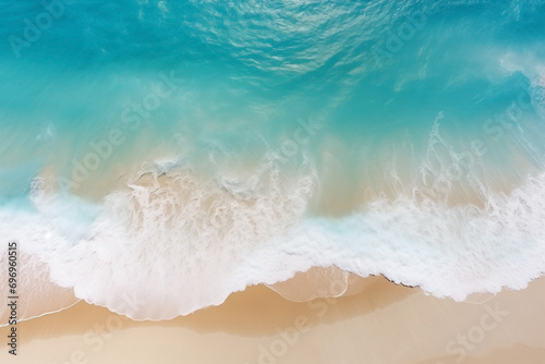 sea landscape beach top view bird eye aerial image from drone of stunning beautiful with turquoise water