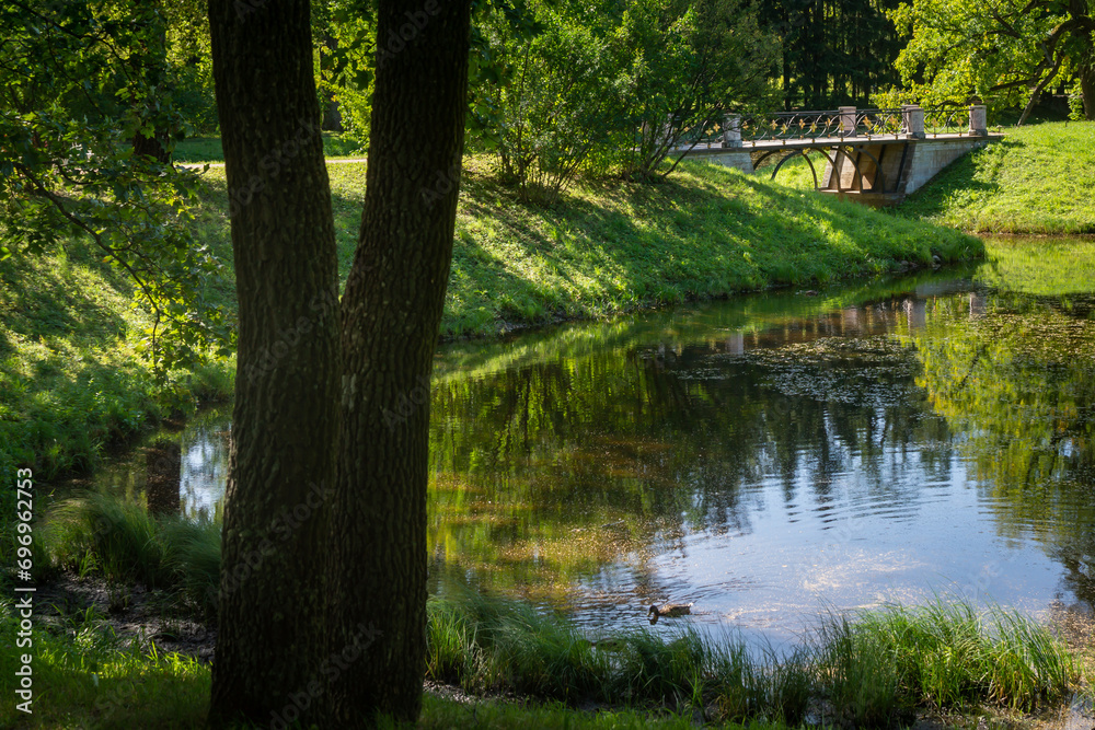 Russia. City of Pushkin. Catherine Park in the city of Pushkin. Tsarskoye Selo. Sights of Russia. Russia. City of Pushkin. Catherine Park in the city of Pushkin. Tsarskoye Selo. Sights of Russia.