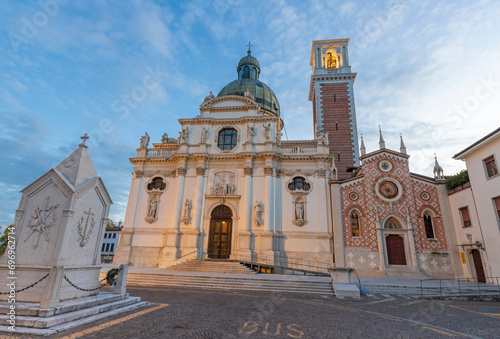 Vicenza - The church Santuario Santa Maria di Monte Berico in the morning light. photo