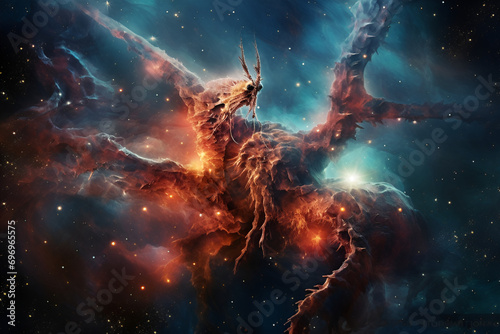 nebula and space generated by AI © Tharindu