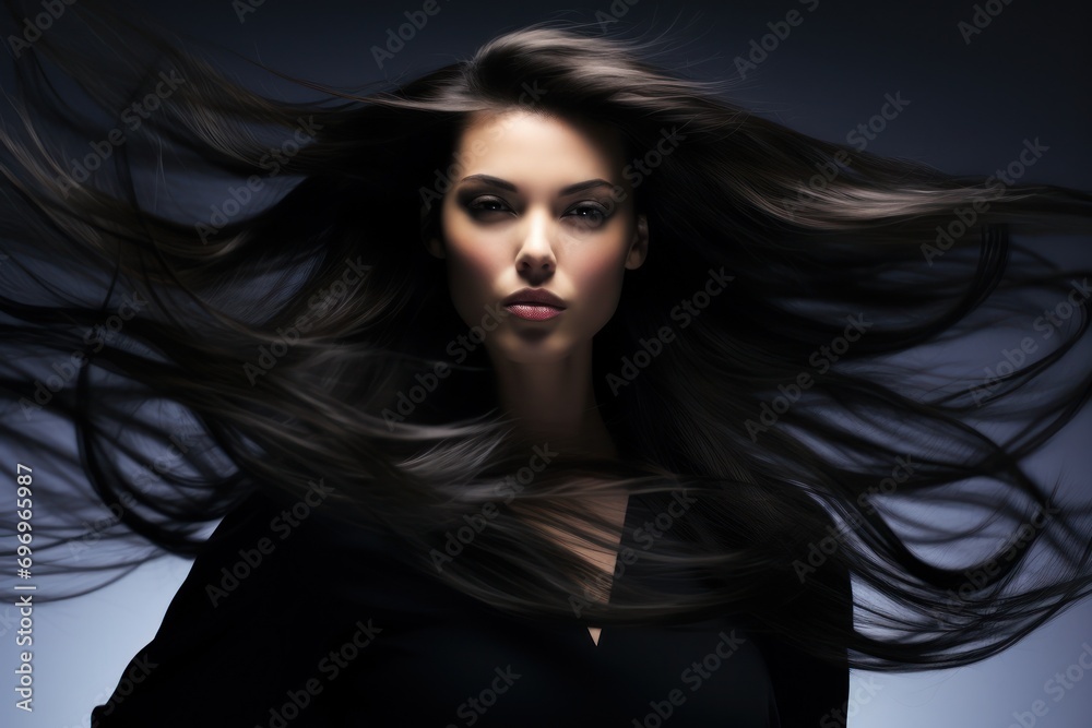 Portrait of a Woman for Hair Care Advertisement