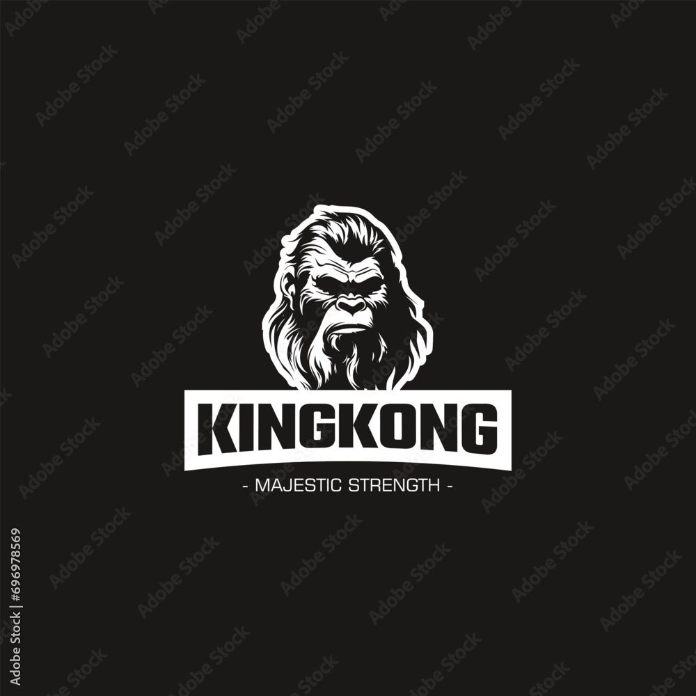 kingkong logo,giant kingkong was angry with a sharp gaze logo kingkong logo,giant kingkong was angry with a sharp gaze logo