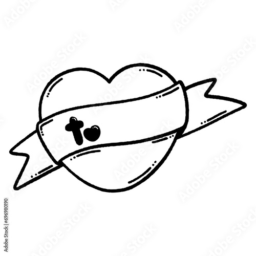 svg 14FEB love doodle element set