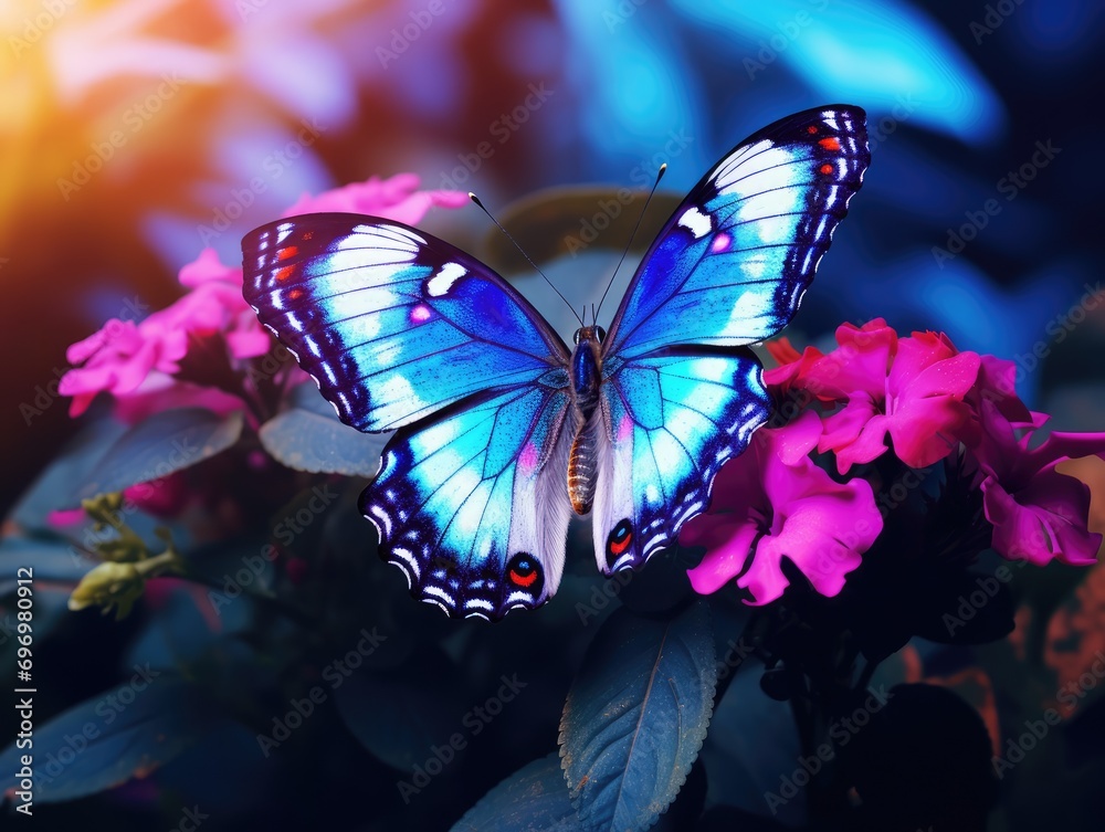 butterfly on flower butterfly on flower