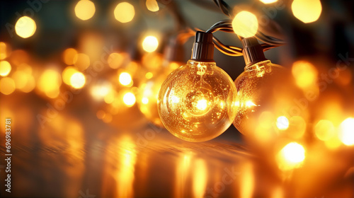 Festive Whispers: Softly Lit Fairy Lights in a Magical Christmas Setting