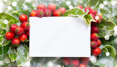 Christmas holiday card with Copy Space