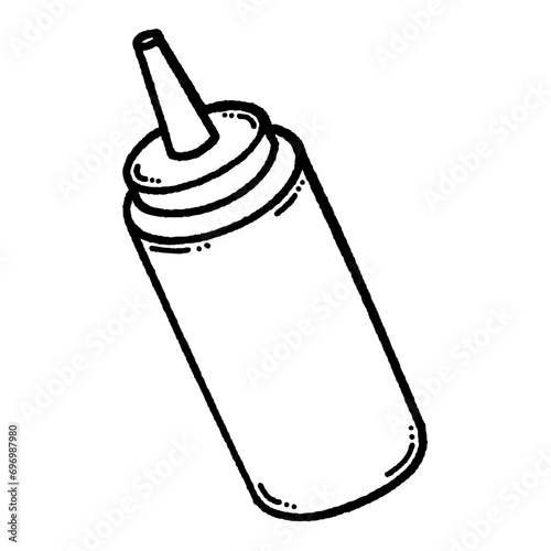 svg color yummy burger doodle element set