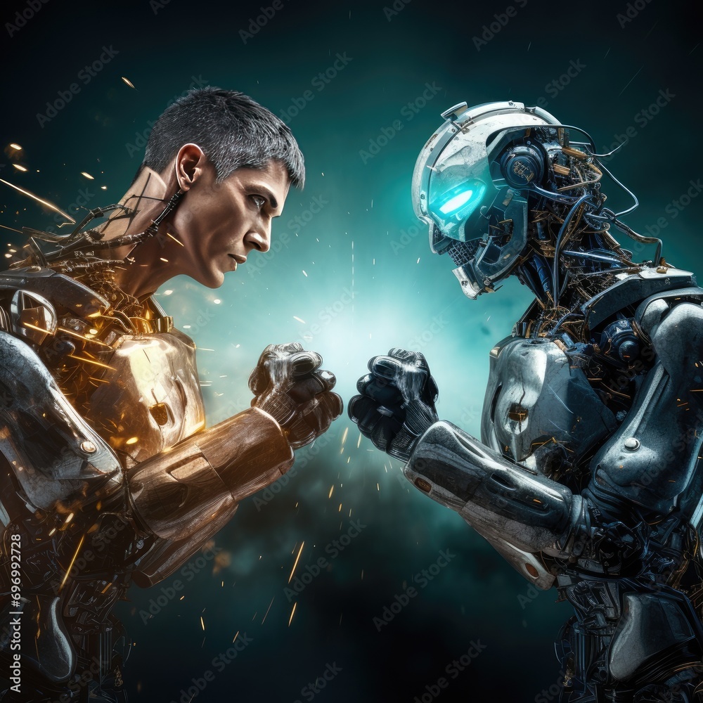 Confrontation, the battle of the chatbot of artificial intelligence and man Confrontation, the battle of the chatbot of artificial intelligence and man