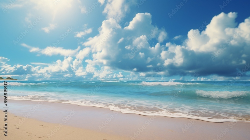 Clouds in Coastal Beach Paradise Background Clouds in Coastal Beach Paradise Background