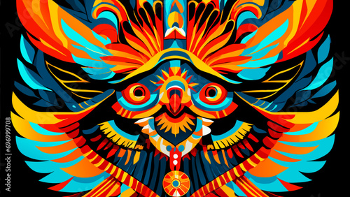 Patterns inspired by Native American art. vektor icon illustation