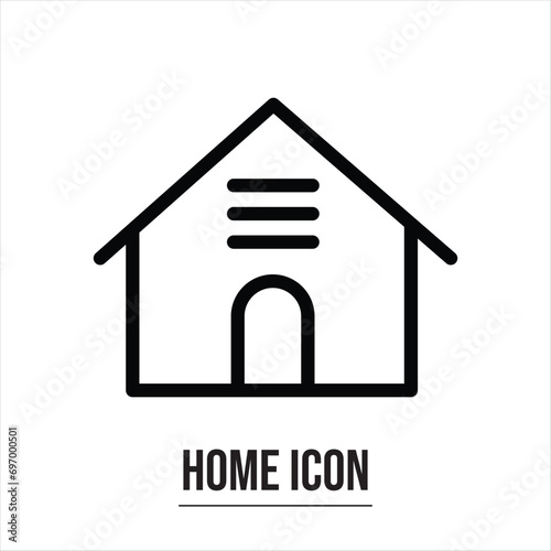  House icons. Real estate. Homely or housing contour. Residential building. Urban apartment. In black and white color.