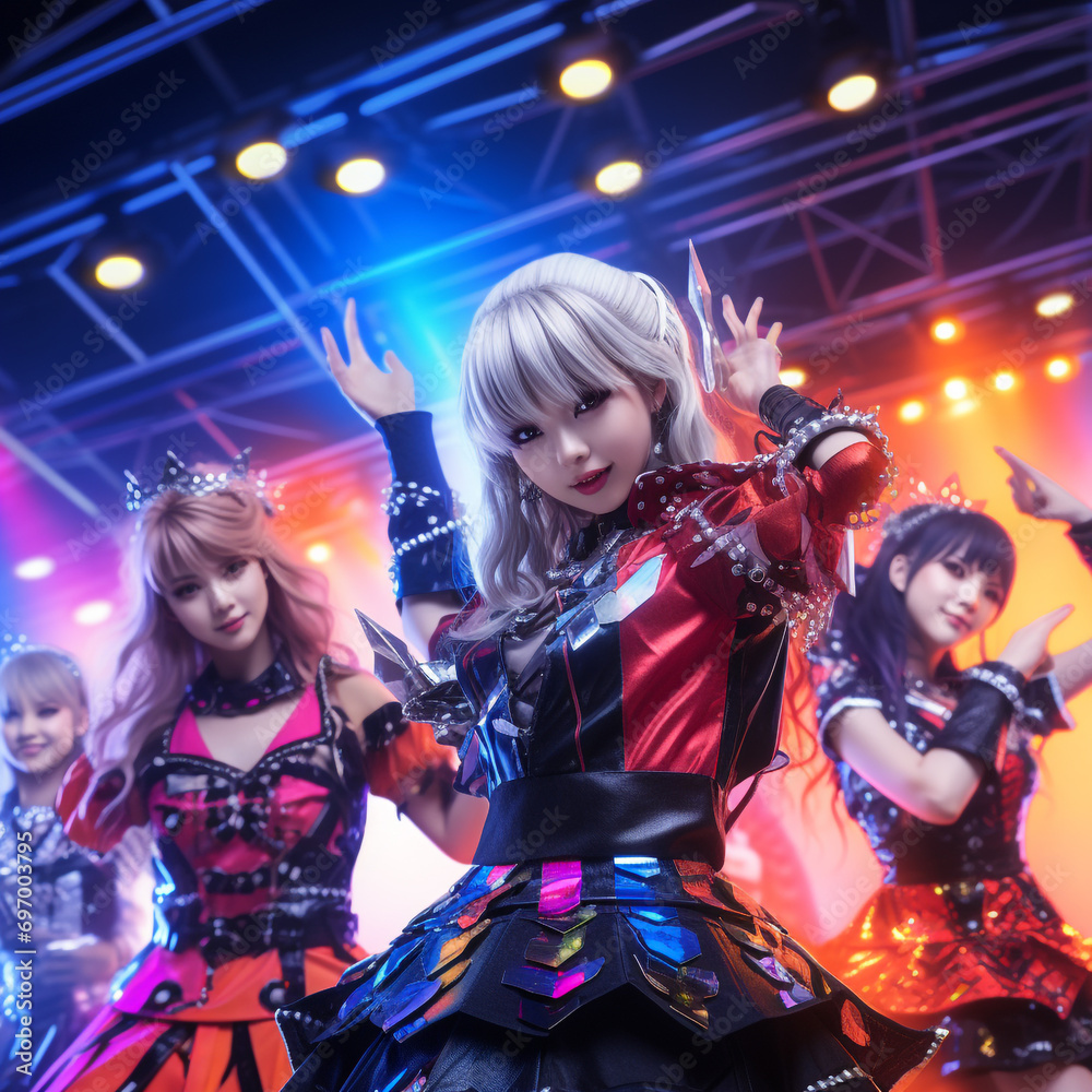 Fototapeta premium idol group concert stage