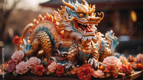 Happy chinese new year 2024 the dragon