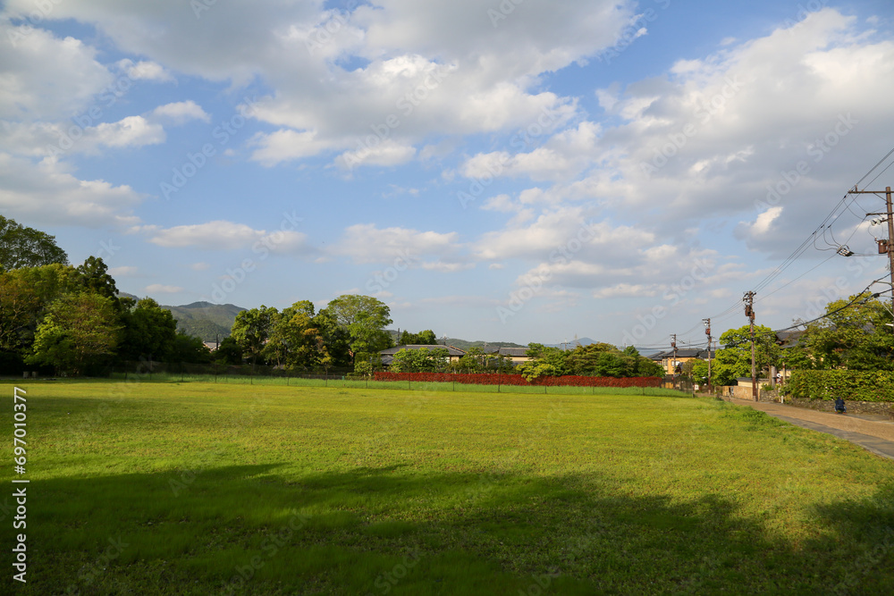 京都嵯峨野落柿舎周辺の風景