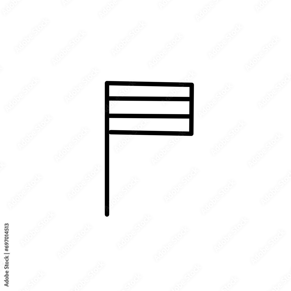 Doodle Flag Line 