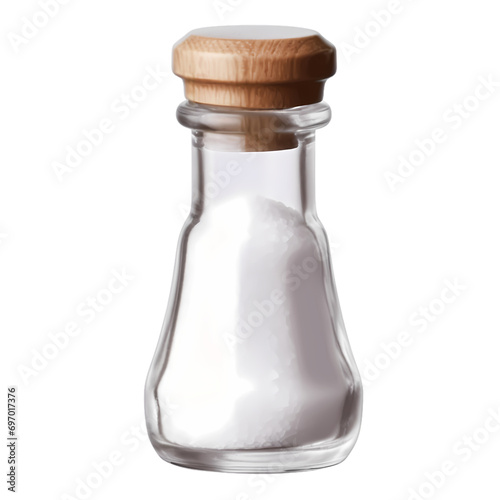 Salt shaker isolated on transparent background