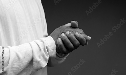 praying to god with people stock image stock photo