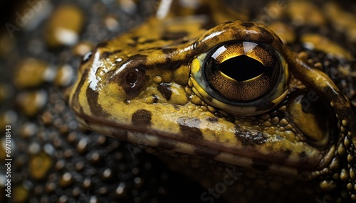 Close-Up of a Frog's Eyes and Head photo