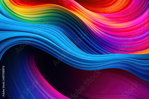 Bright rainbow psychedelic color gradient