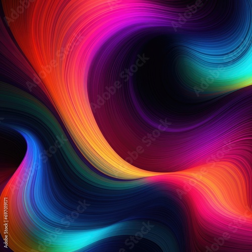 Bright rainbow psychedelic color gradient