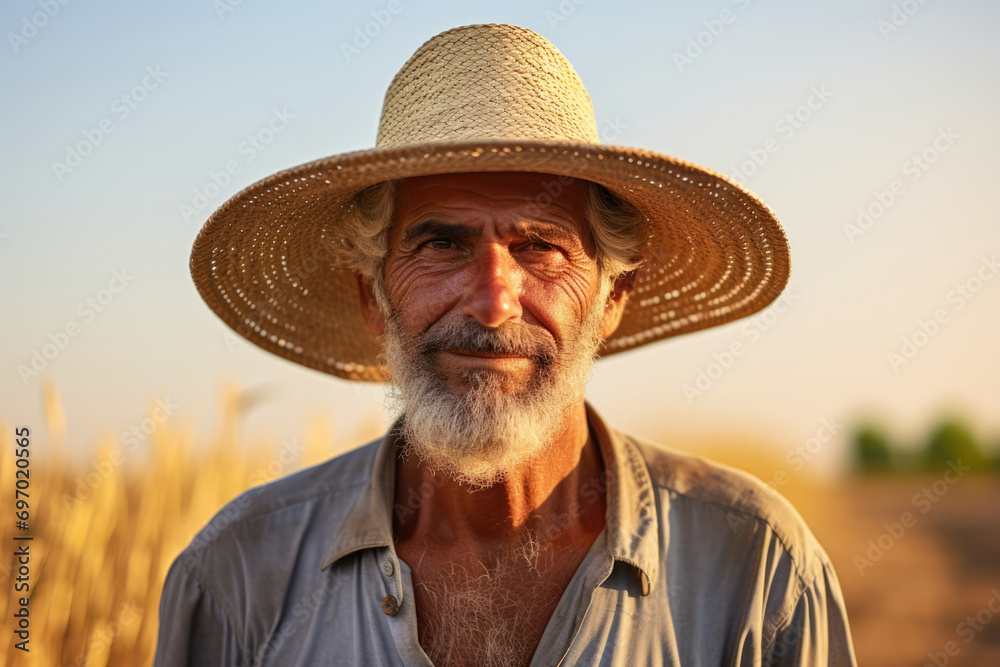 Beard person farmer nature face old men adult male hat outdoors portrait