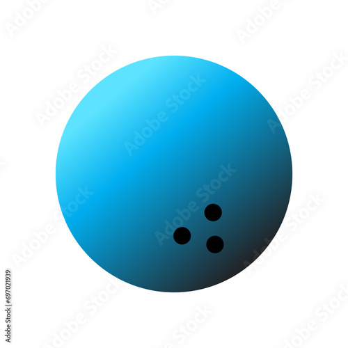 illustration of a blue ball