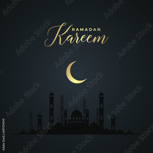Ramadan Kareem Design with Islamic Theme