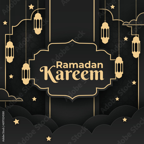 Ramadan Kareem Design with Islamic Theme