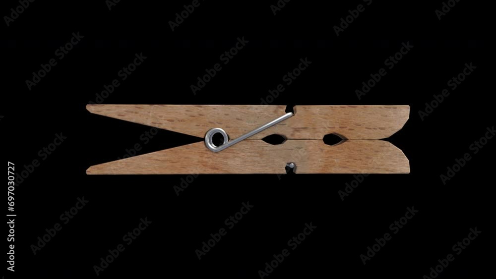Wooden Clothespin Loop.
Wooden clothespin opens and closes on a transparent alpha channel in a seamless loop. Wooden Clothespin Loop.
Wooden clothespin opens and closes on a transparent alpha channel in a seamless loop.