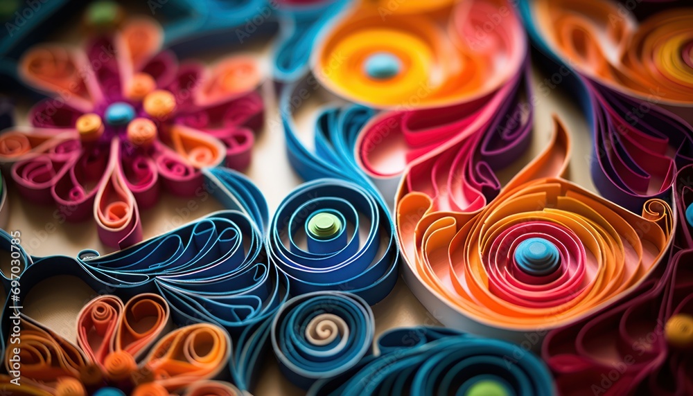 Colorful Paper Flower Bouquet