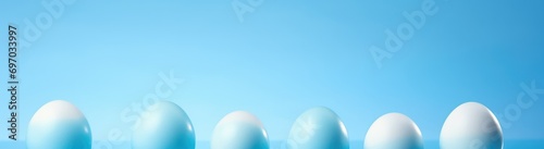 easter egg on blue background