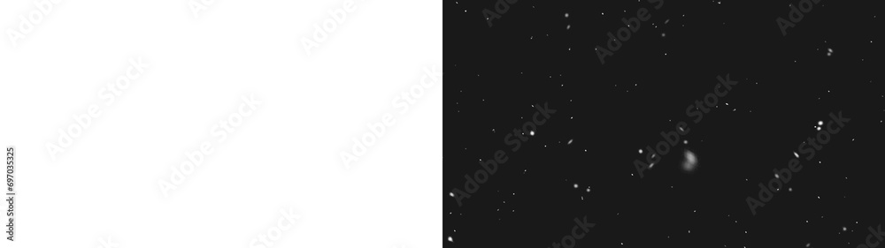 falling snowfalls and flying dust particles on a black background. abstract winter png background. winter night snowfall blizzard. snowfall bokeh on black background. many snowflakes in flying - obrazy, fototapety, plakaty 