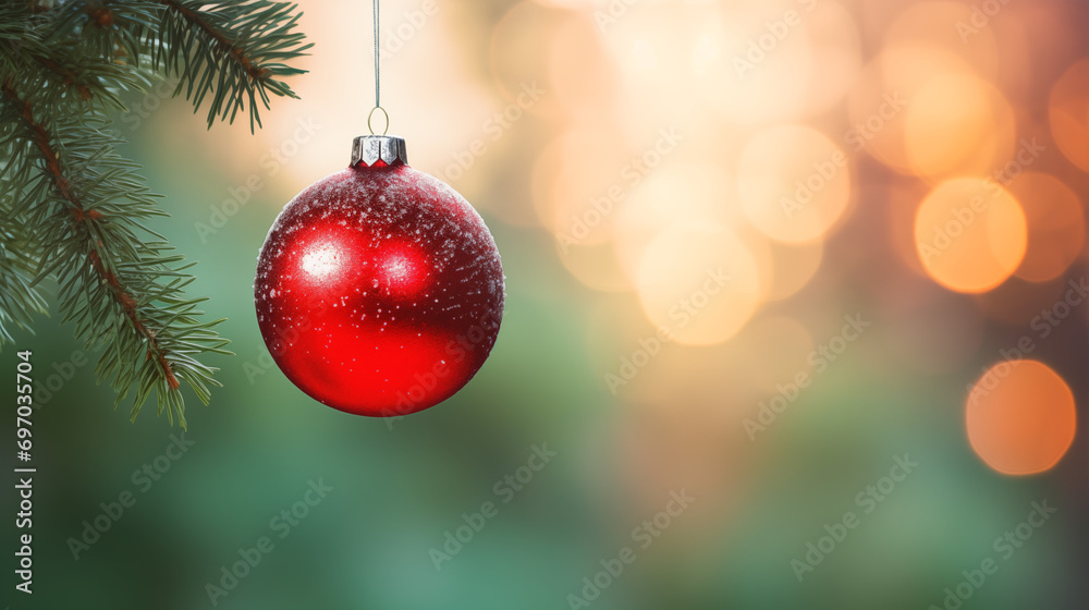 red christmas ornament