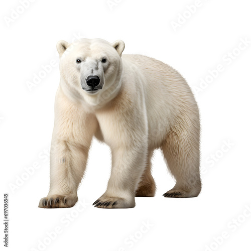 Polar bear isolated on transparent background