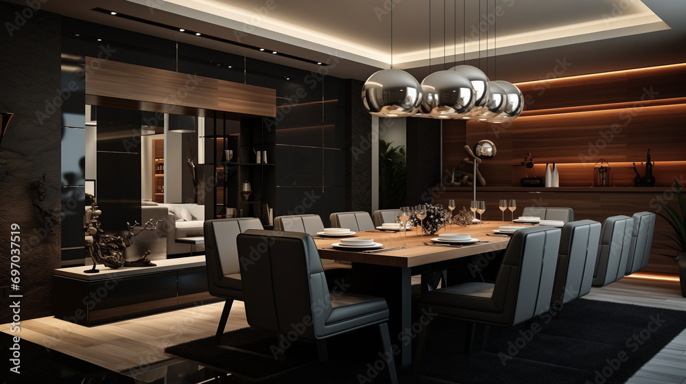 Dining Room Interior Luxury Modern Design