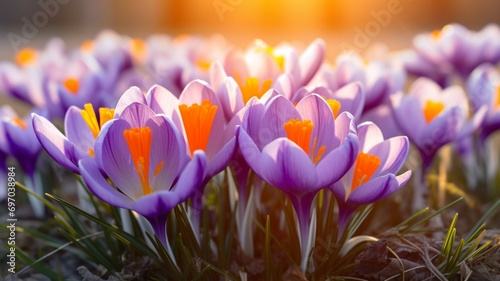 Crocus Floral Background photo