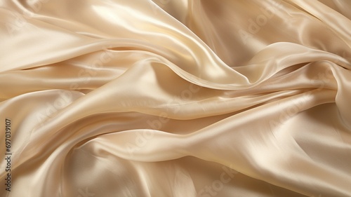 Crushed Silk Fabric Background